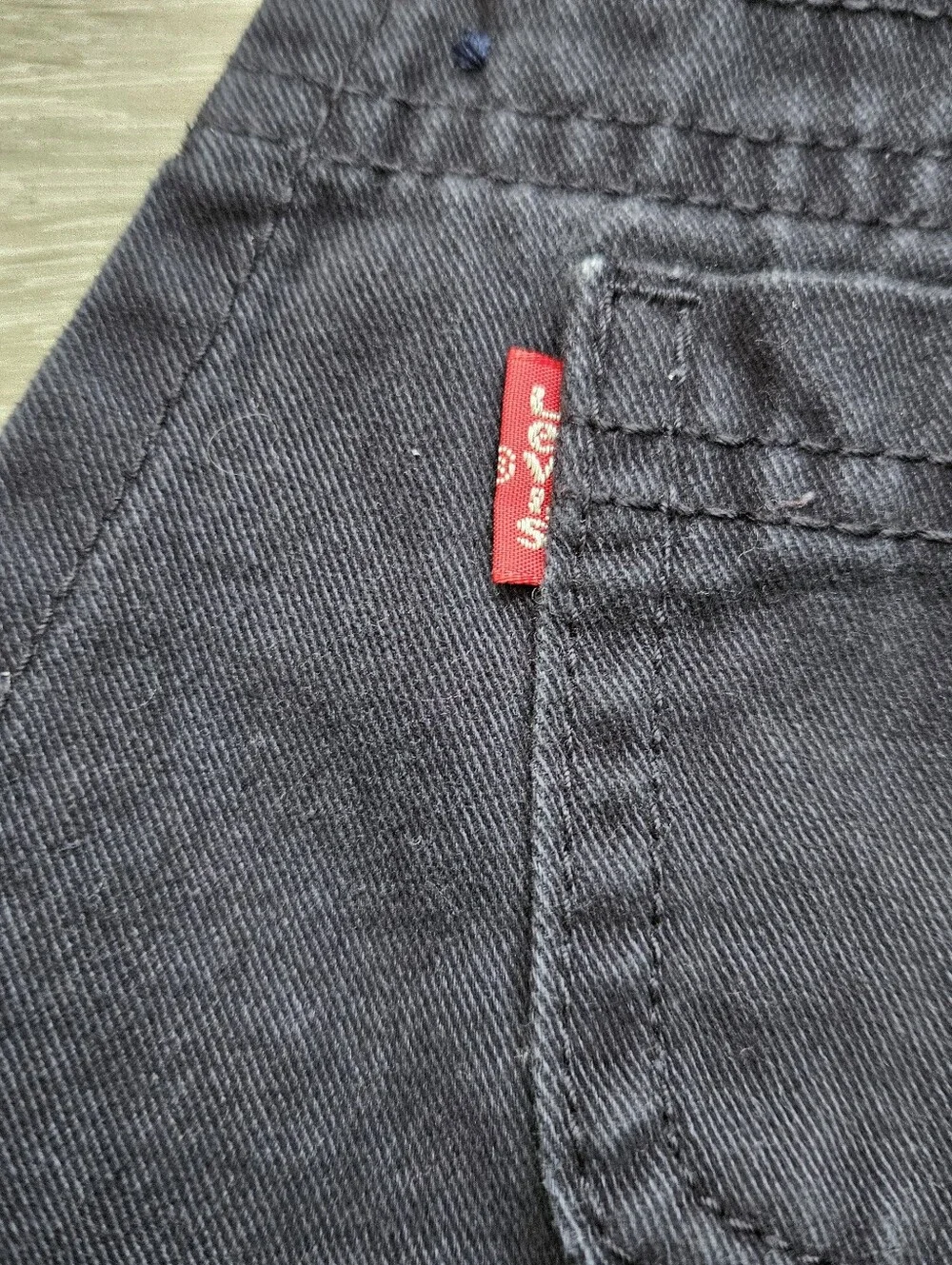 Levi's Infant Baby Black Denim Shortalls Size 12 Months